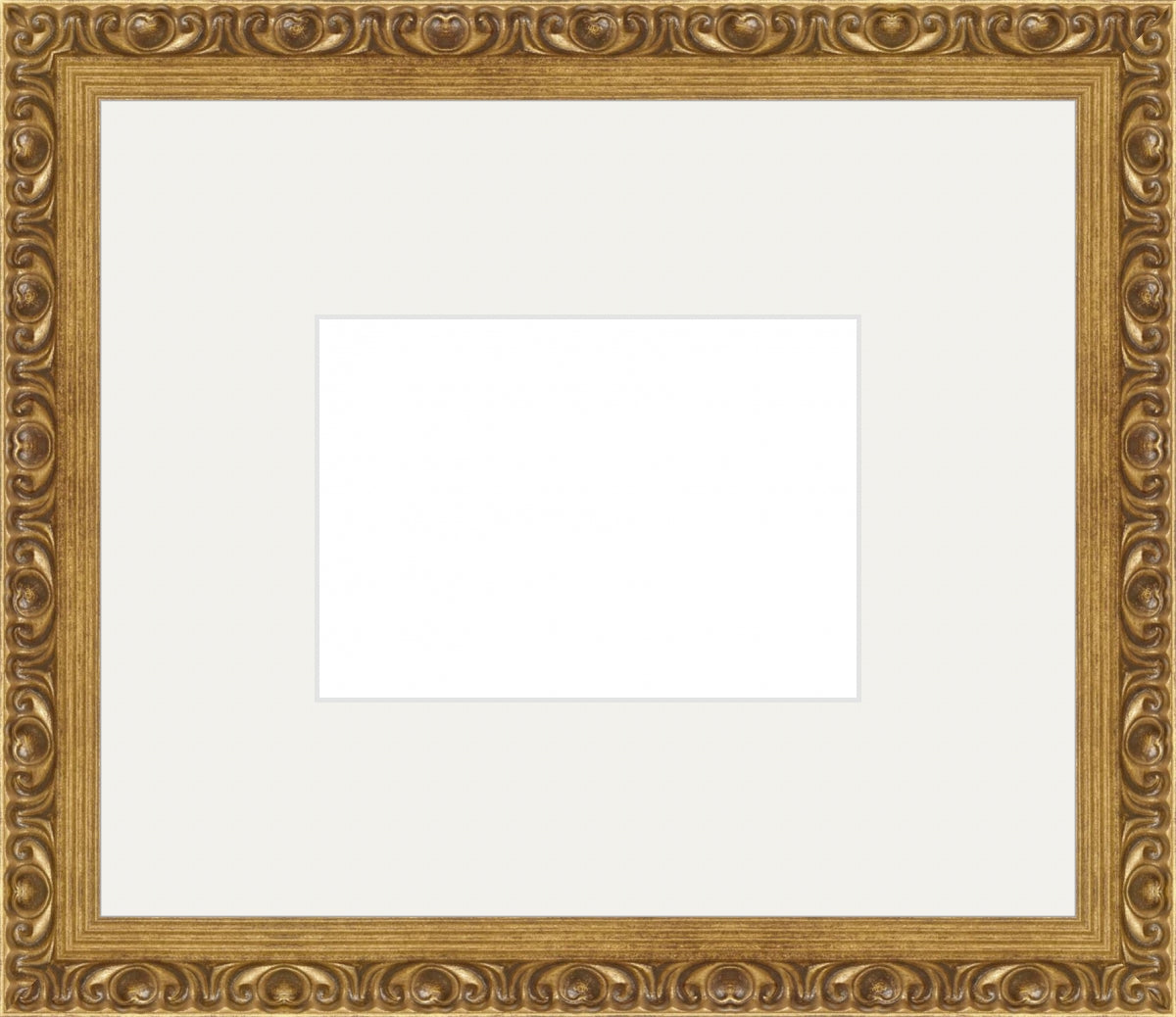 Gold Ornate Frame. Inside: 7x5. Final Size: 15x13