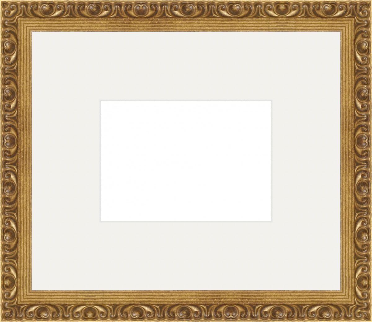 Gold Ornate Frame. Inside: 7x5. Final Size: 15x13