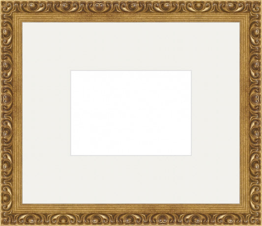 Gold Ornate Frame. Inside: 7x5. Final Size: 15x13